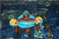 Child in pool
